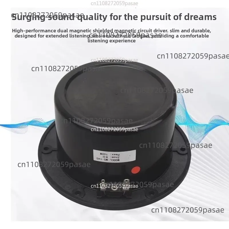 B-1012 HIFI M5-145 5.5 Inch Dome Top Pure Midrange Speaker 50MM Voice Coil Mid Bass Speaker 60W 8Ohm 1PCS
