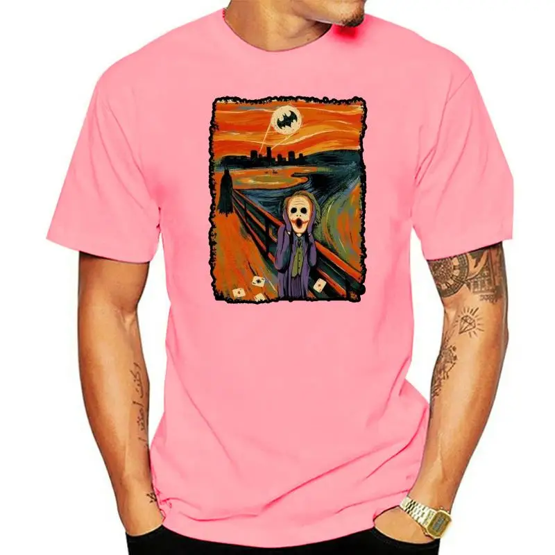 Männer T-Shirt gedruckt Joker in Edvard Munch der Schrei T-Shirt Neuheit T-Shirt Frauen