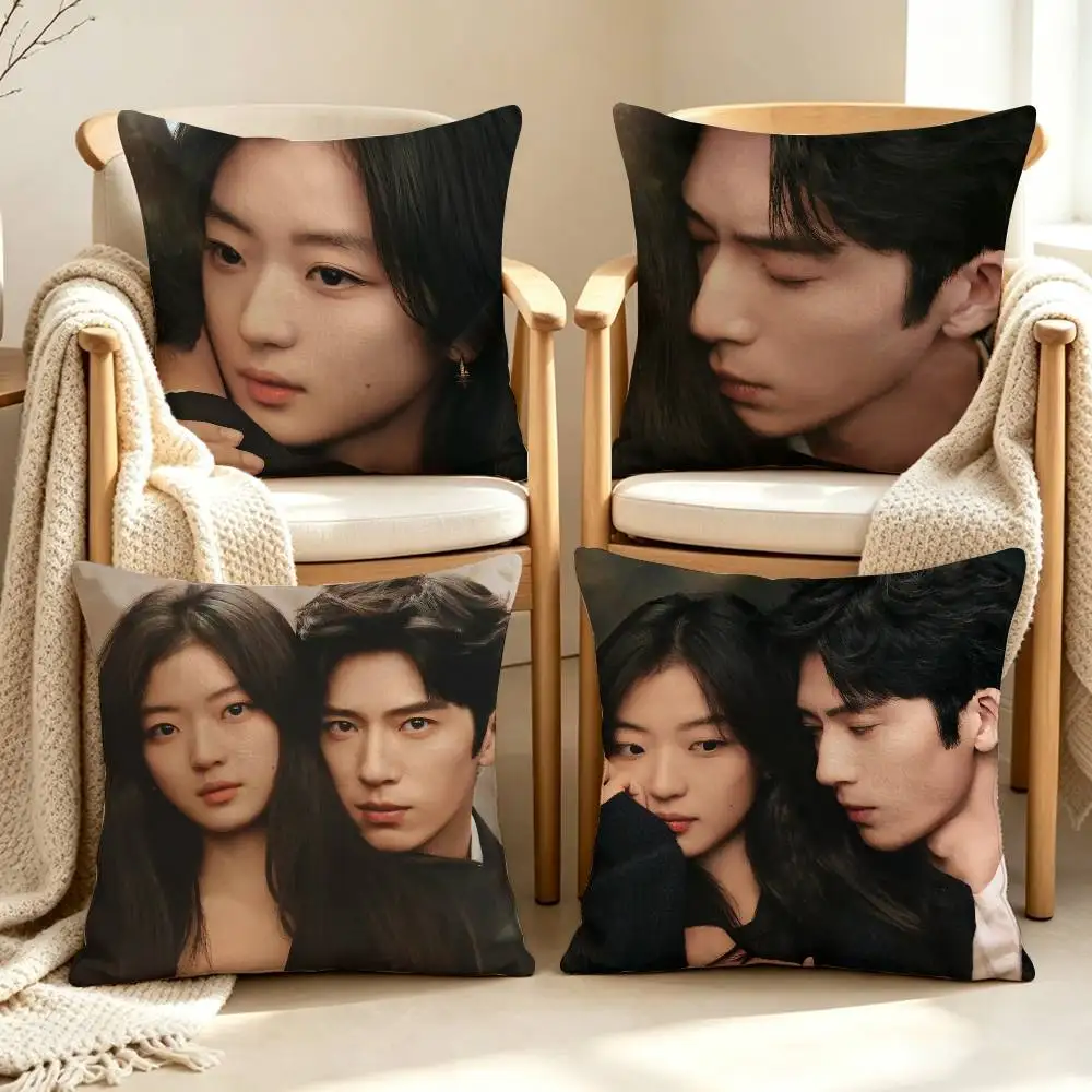Luke and Shang Zhitao The Early Spring Quiet Customizable Square Pillow case Double Sided Print Sofa Bedroom Decor Cushion Cover