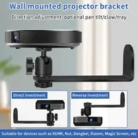 Portable Projector Bracket 360° Rotatable Wall Mount Beamer Holder Universal 1/4 Screw For XGIMI JMGO Dangbei Projector Stand