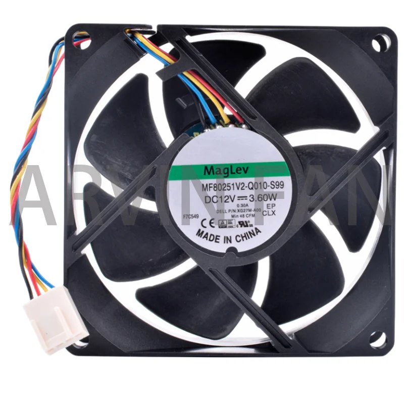 

Brand New Original MF80251V2-Q010-S99 8cm 8025 12V 3.60W 4 Lines Chassis CPU Cooling Fan