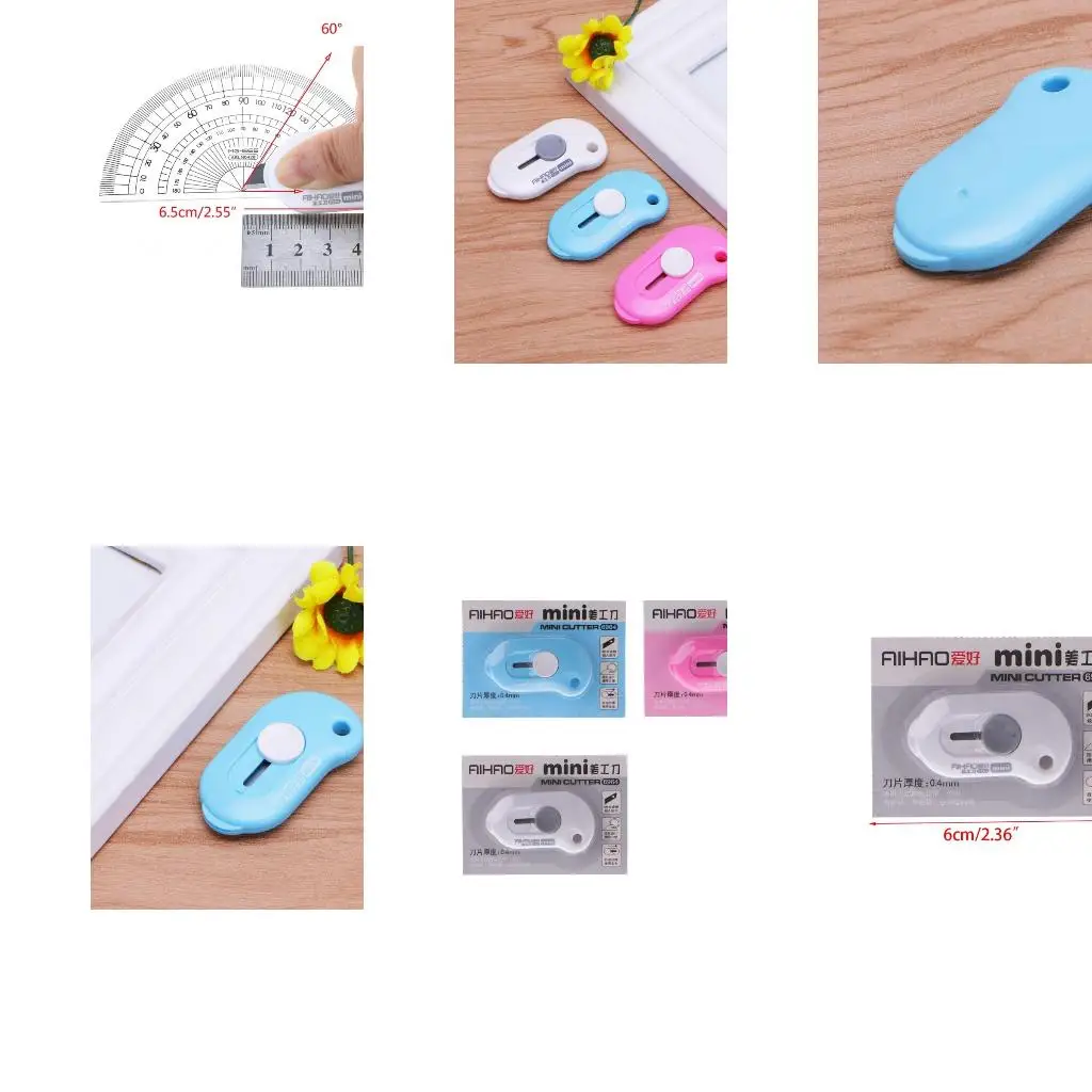 

Mini Pocket Knife Retractable Utility Knife Box Cutter Letter Opener for Letter Box Opening Paper Cutting DIY Art Crafts