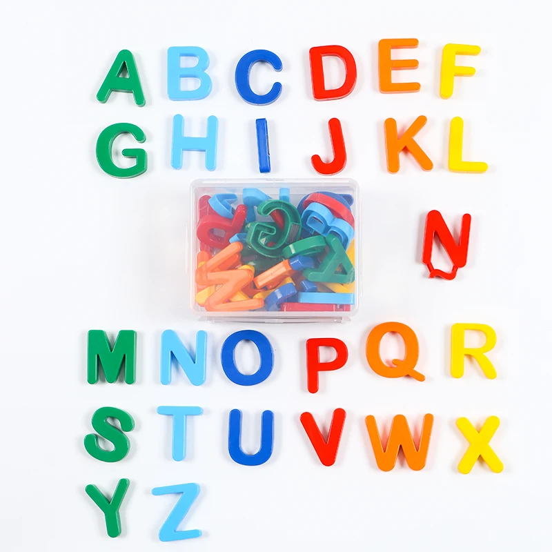 1 Box of Uppercase Spanish Alphabet Learning Materials Made of Pp Material, Suitable for Everyone to Use in the Office, School, Teaching Aids, and at Home, Recommended as a Holiday Gift.