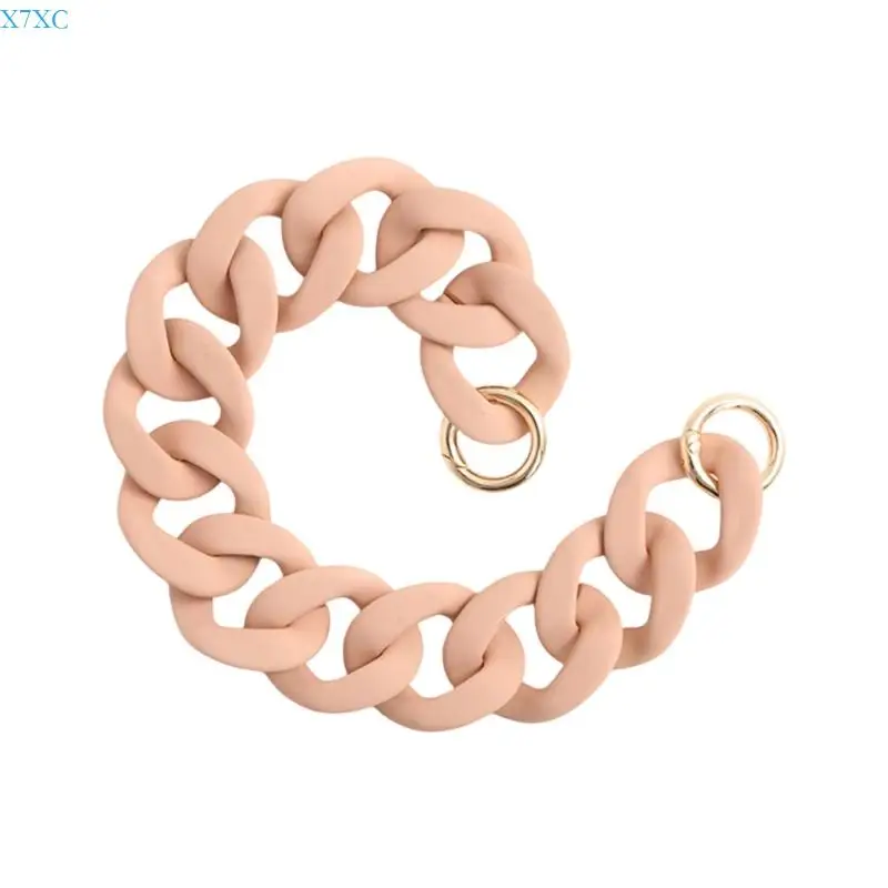 X7XC Cadena bolsas acrílico bolso Correa bolso Cadena decoración bolso desmontable