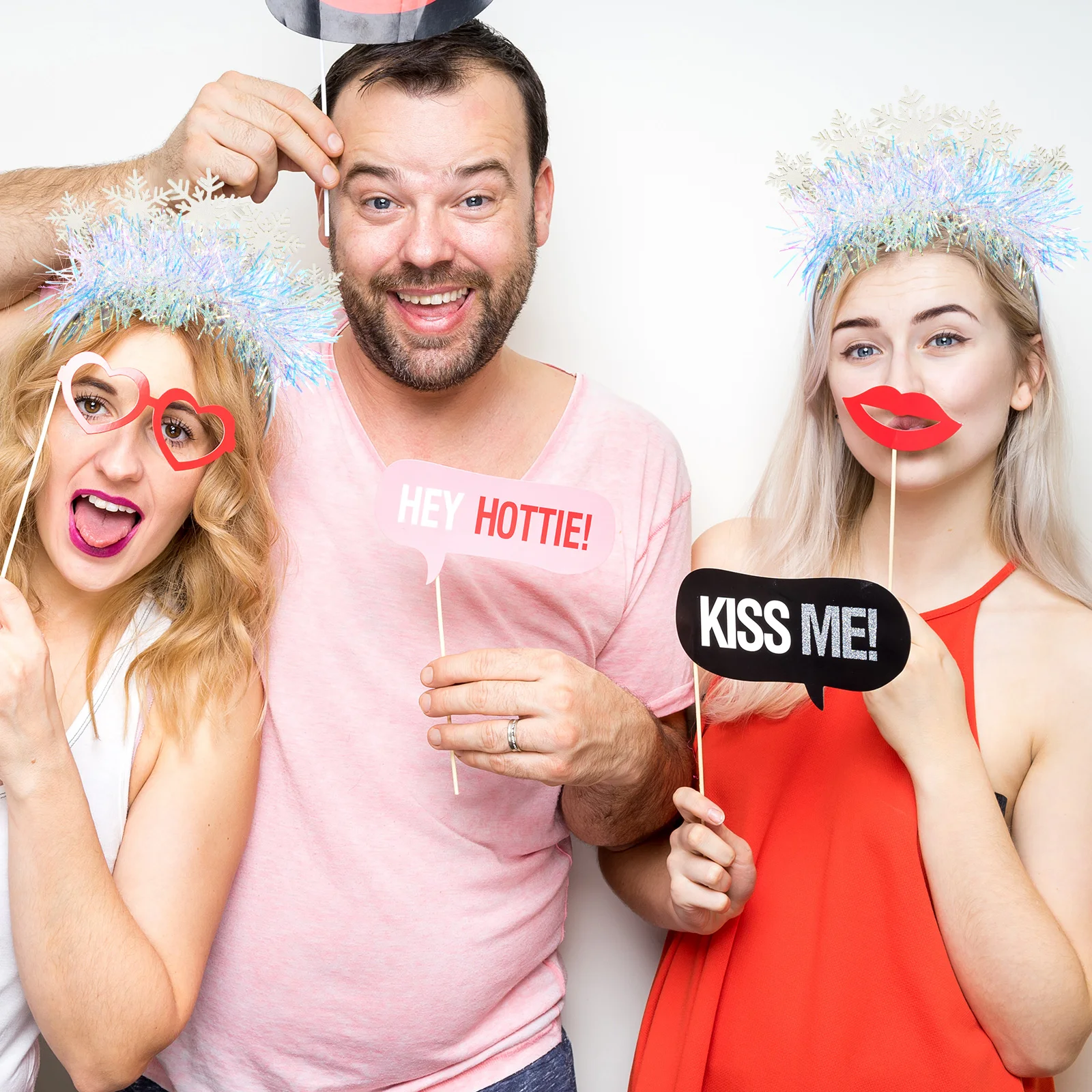 

2Pcs Christmas Headbands Xmas Hair Hoops for Holiday Party Headwear Festival Hair Decor Photography Prop Xmas Headband