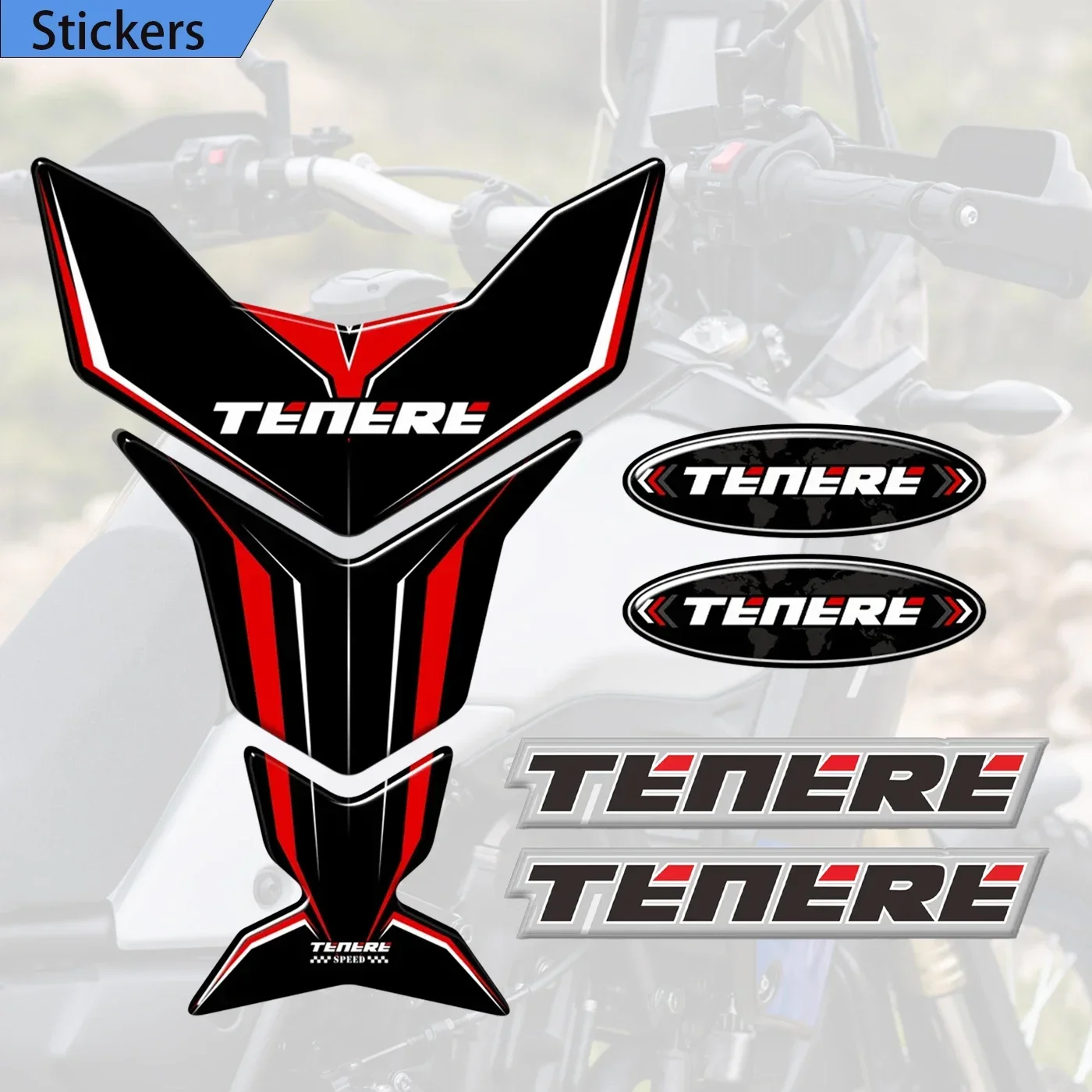 Fit YAMAHA Tenere 700 T700 XTZ XT700 Motorcycle Stickers Adhesive decals Tank Pad Protector Trunk Luggage Cases 2019 2020 2021