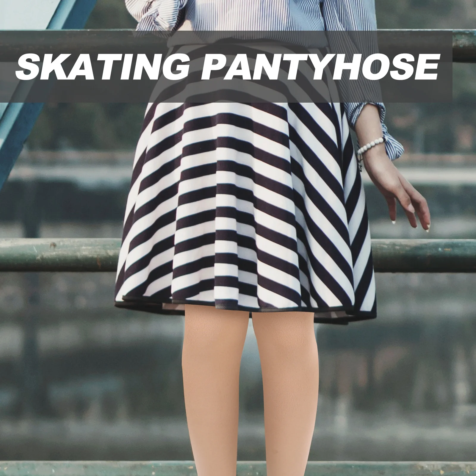 

Warm Skating Tights Women Elastic Chinlon Material Ice Skating Equipment Breathable Durable Thick Pant Stocking