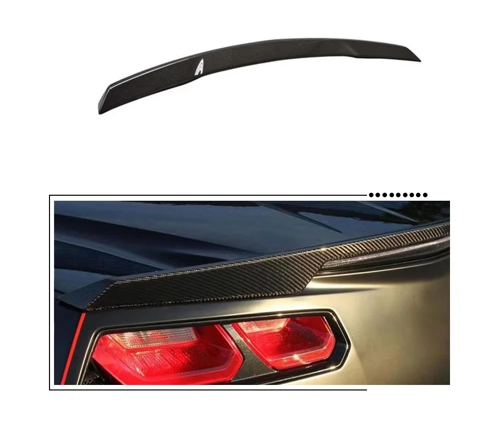 Carbon Fiber Rear Spoiler Wing for Chevrolet Corvette C7 2014-2016