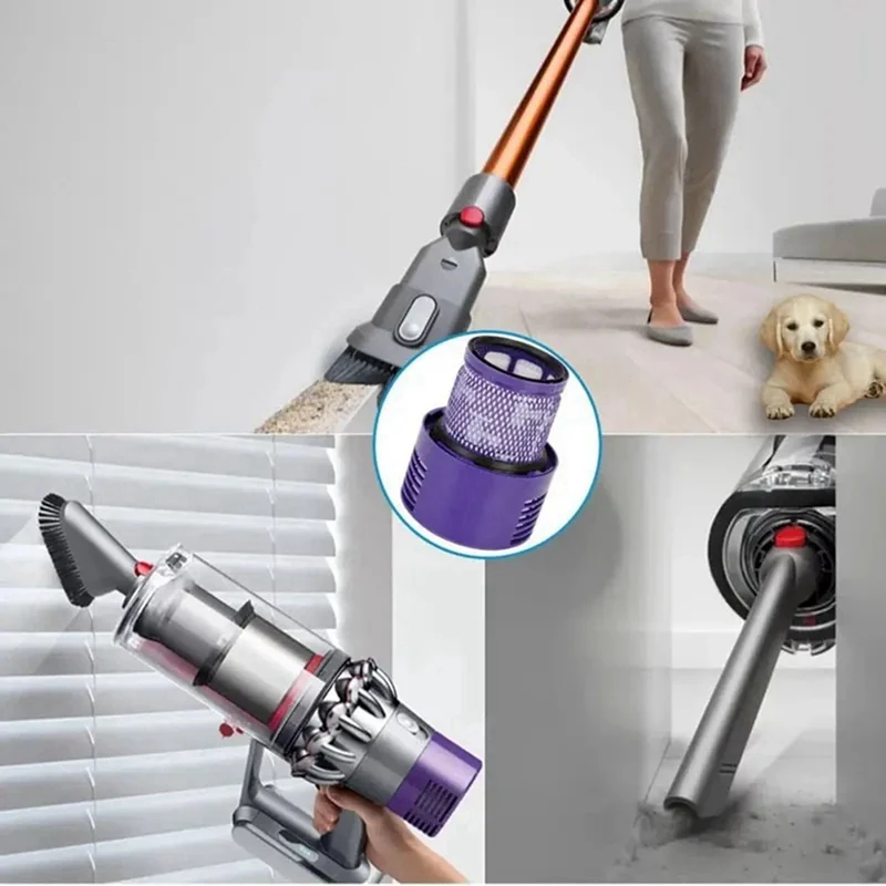 Para dyson v10 sv12 aspirador de pó sem fio lavável substituição pós-filtro tela filtro hepa acessório