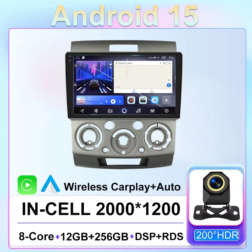 Android 15 Head Unit Ford Everest Ranger 9