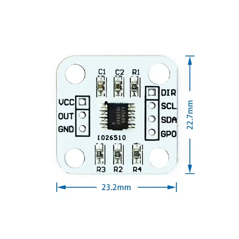 AS5600 Magnetic Encoder Induction Angle Measurement Sensor Module 12bit High Precision AS5600 Magnetic Encoder