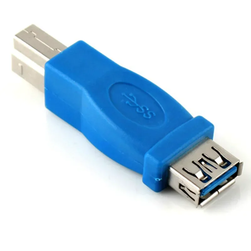 Adapter USB3.0 typu A męsko-żeński na B męsko-żeński Adapter USB3.0 do drukowania szybkiego skanera adaptera do transmisji danych