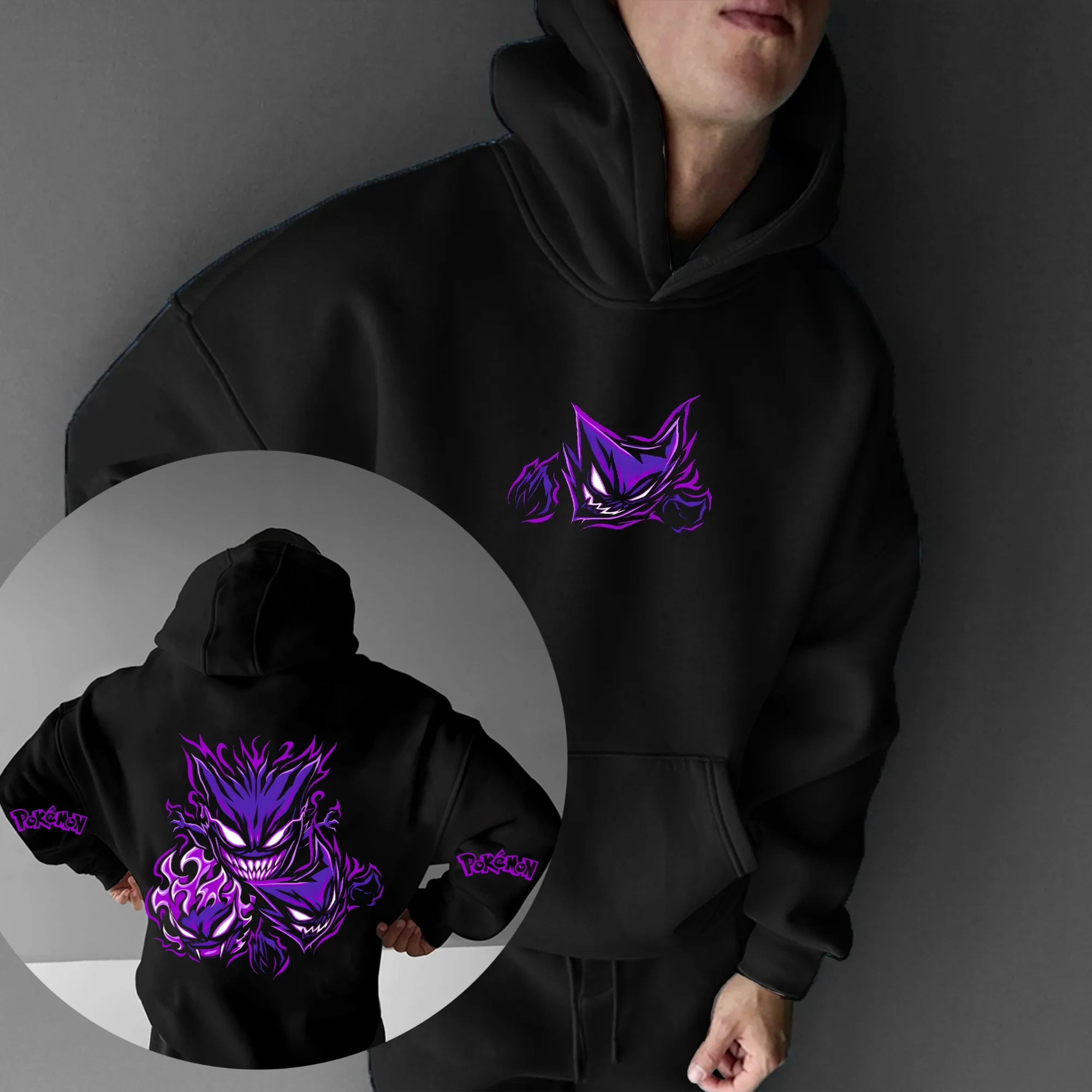 

Pokémon осенне-зимняя японская горячая кровь анимация классическая толстовка с капюшоном для мужчин и женщин, повседневный и удобный топ