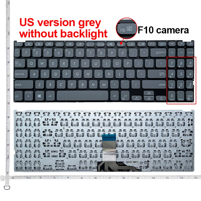 US แป้นพิมพ์ใหม่สําหรับ ASUS VivoBook15 15X509 M509 Y5200F V5200E X515E X515M X515J FL8850U M515 FL8700FJ FL8700DA แล็ปท็อปภาษาอังกฤษ