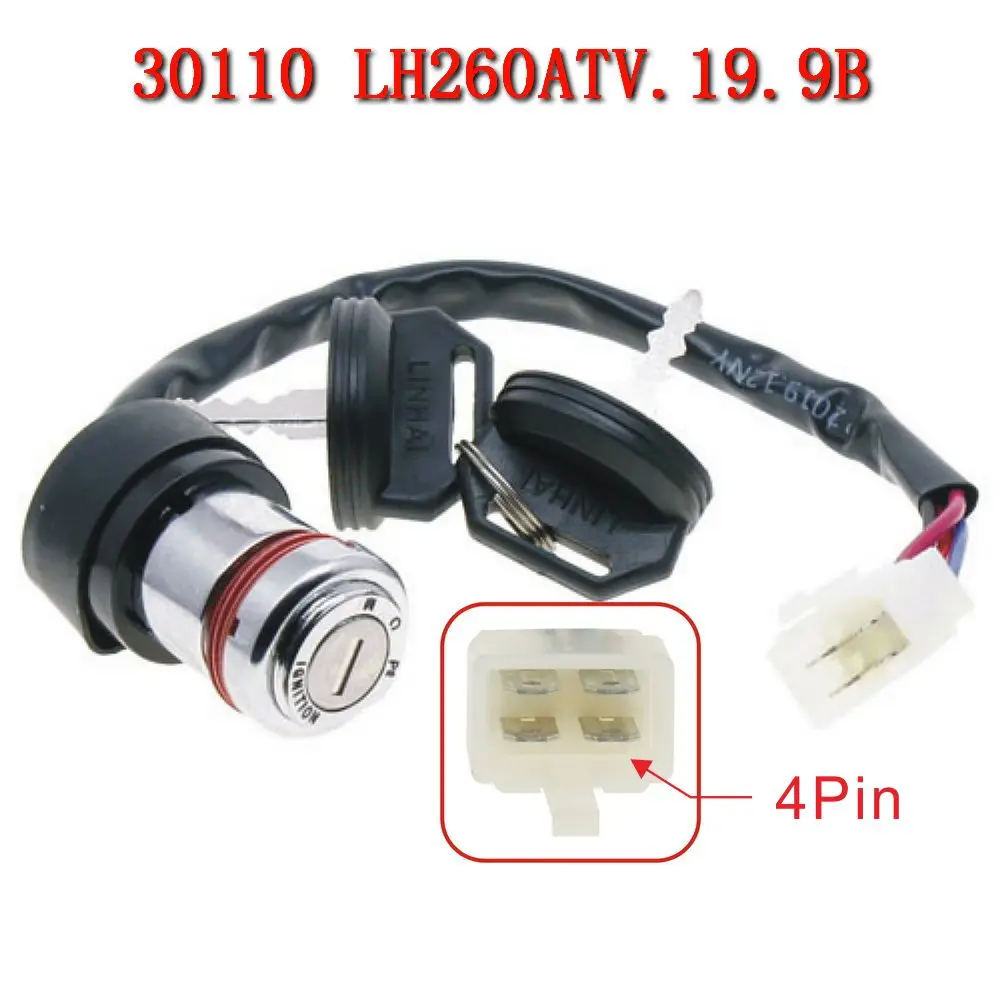 

Orignal Ignition Switch With Key LH260ATV.19.9B 30110 For Linhai 260 300 400 Yamaha Keeway Jinlang Feishen Scooter ATV