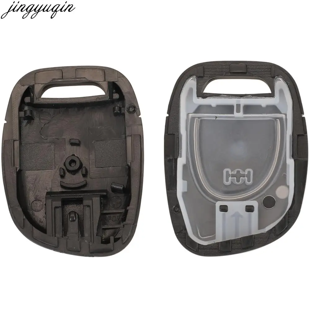 Jingyuqin Remote Car Key Case Shell For Renault Clio II 2001-2008 Symbol 2011 Kangoo 2002-2004 NE72 VAC102 No Battery Holder