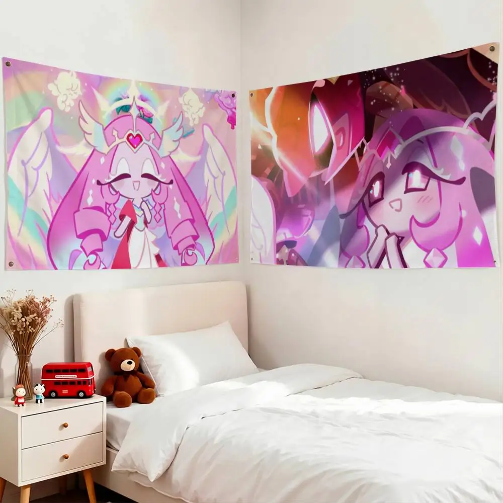 Run Kingdom Eternal Sugar C-Cookie Flags Wall Hanging Tapestry Outdoor Garage Room Decorative flag Background Blanket