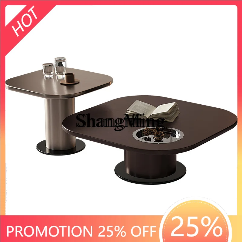 

ZYY premium exquisite light luxury coffee table high-end villa living room combination model room oval