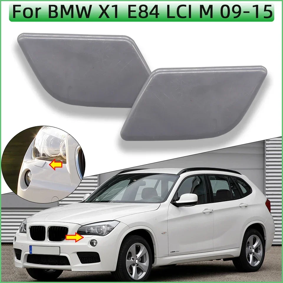 

High Quality Auto Parts For BMW X1 E84 LCI M-Sport 2009-2015 Headlight Washer Nozzle Cover Sprayer Cap Trim Painted Black White