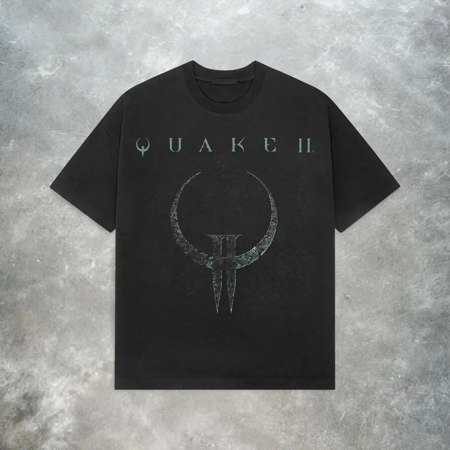 Camiseta Quake 2: Camiseta retro Y2K de algodón puro con temática de juego FPS, camisetas gráficas para parejas, ropa de calle de primavera/verano