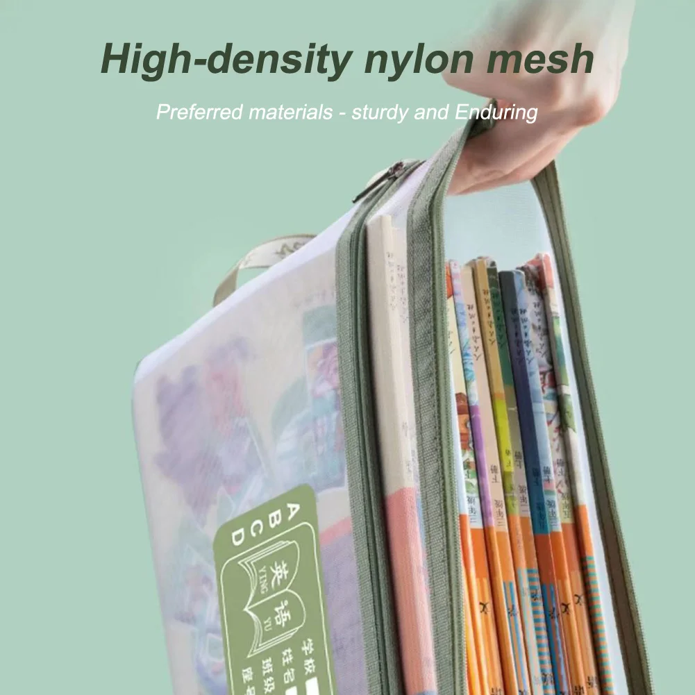 منظم حقيبة تصنيف موضوع النايلون، صندوق تخزين، منظم تخزين لأوراق الاختبار، متعدد الأغراض للمدرسة، #2