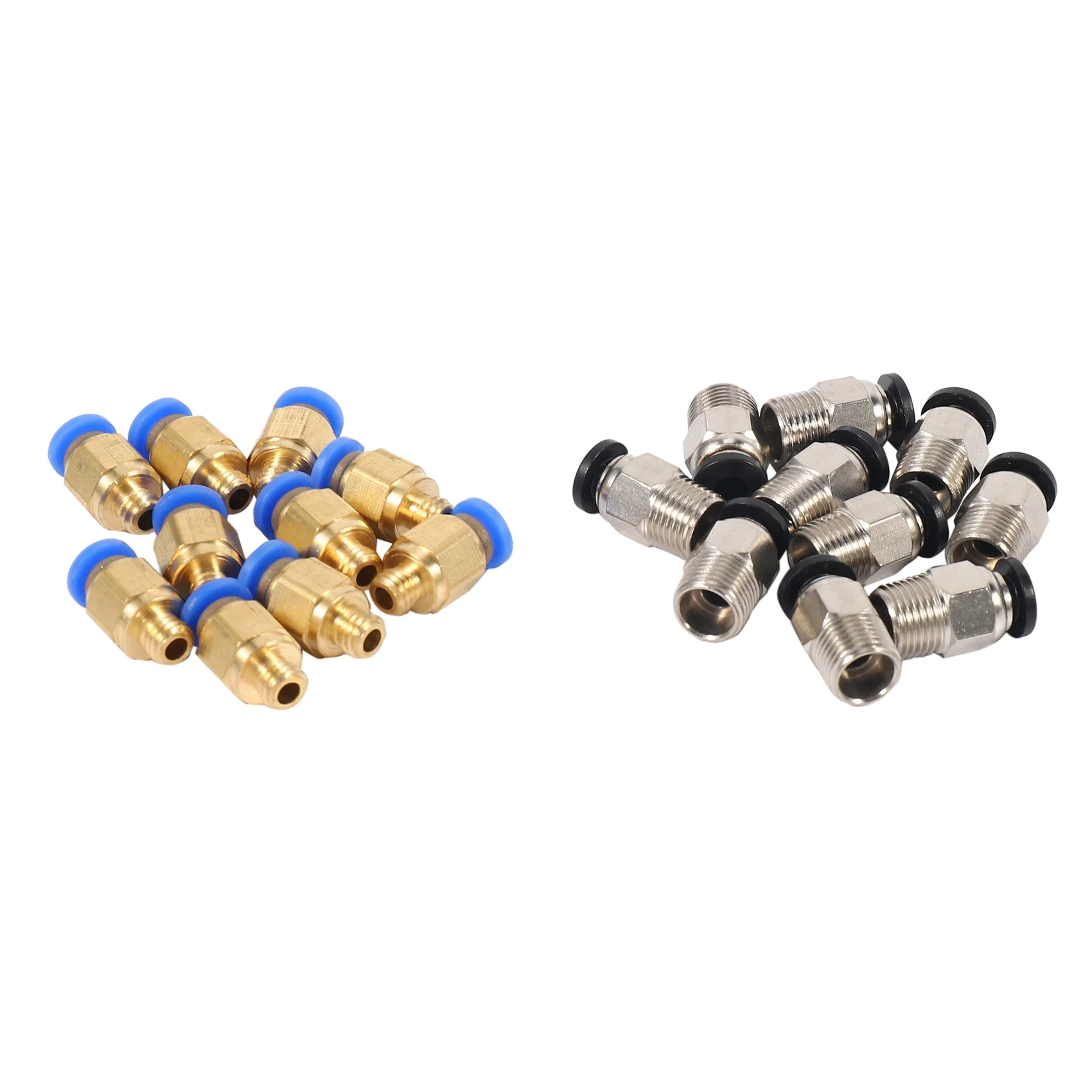 

【Падение цены! !】Прямой пневматический фитинг PC4-M10, нажимной для подключения + быстроразъемный фитинг PC4-M6 для экструдера Боудена 3D-принтера (упаковка)