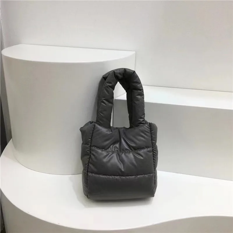 

Womens Bag Lighteight Down Cotton Shoulder Crossbody Bag Solid Color Purse Handbags Luxury Designer Ladies Travel Shopper Bags