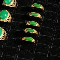 3pcs Black Velvet 100 Groove Ring Foam Holder, High Jewelry Storage Ring Display Stand For Retail Stores And Boutiques 2