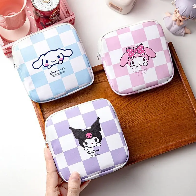 Cinnamoroll Kuromi Anime Sac à main étanche portable, Kawaii Sanurgente, Dessin animé mignon, My Melody, Sac de rangement pour tampons, Cadeaux pour enfants