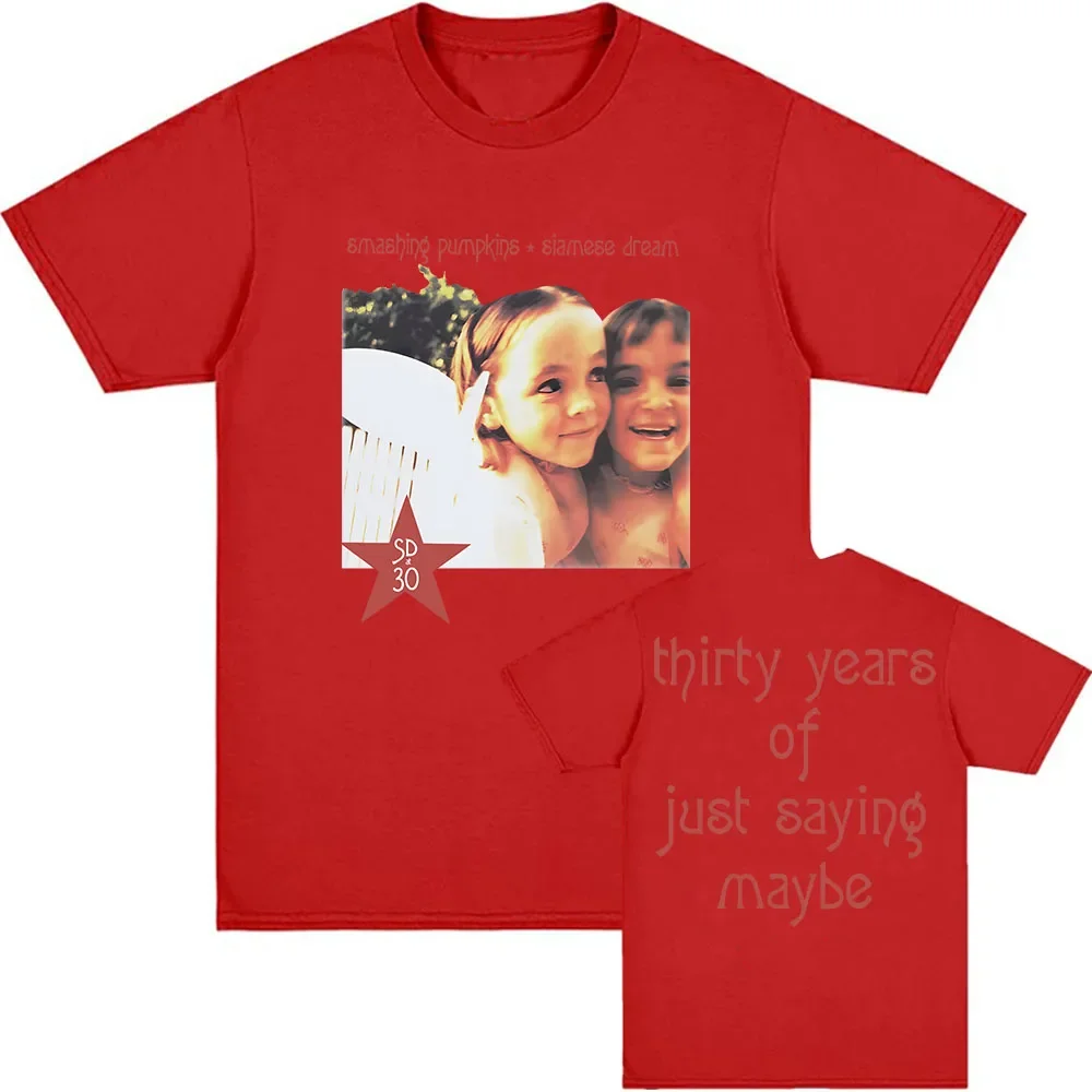 تي شيرت Siamese Dream للذكرى الثلاثين تي شيرت The Smashing Pumpkins Rock Band تي شيرت صيفي ناعم ملابس جرافيك #6