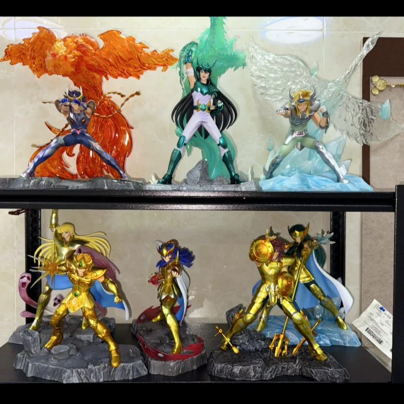 Saint Seiya Bntsh Ichiban Kuji Anime Figura Vergine Shaka Leo Aiolia Scorpione Milo Action Pvc Figure Modello Ornamento Giocattolo Regali