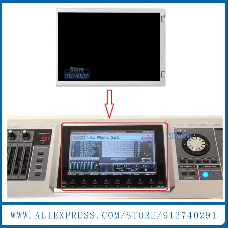 Original LCD Display Screen For Roland Fantom G6 G7 G8 Replacement LCD Monitors