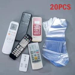 Waterproof remote control Case Heat Shrinkable Film Dust Cover TV Air Conditioner Remote Control Protector Controller Bag 8*25cm