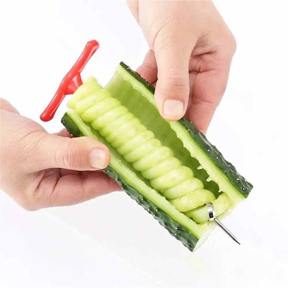 Vegetables Spiral Knife Carving Tool Potato Carrot Cucumber Salad Chopper Manual Spiral Screw Slicer Cutter Spiralizer Slicer