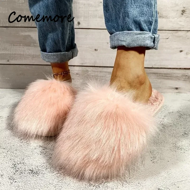 Women's Baotou Indoor Slippers  Winter New Plush Home Lazy Slippers Anti Slip Durable Fashion Warm House Floor Slippers