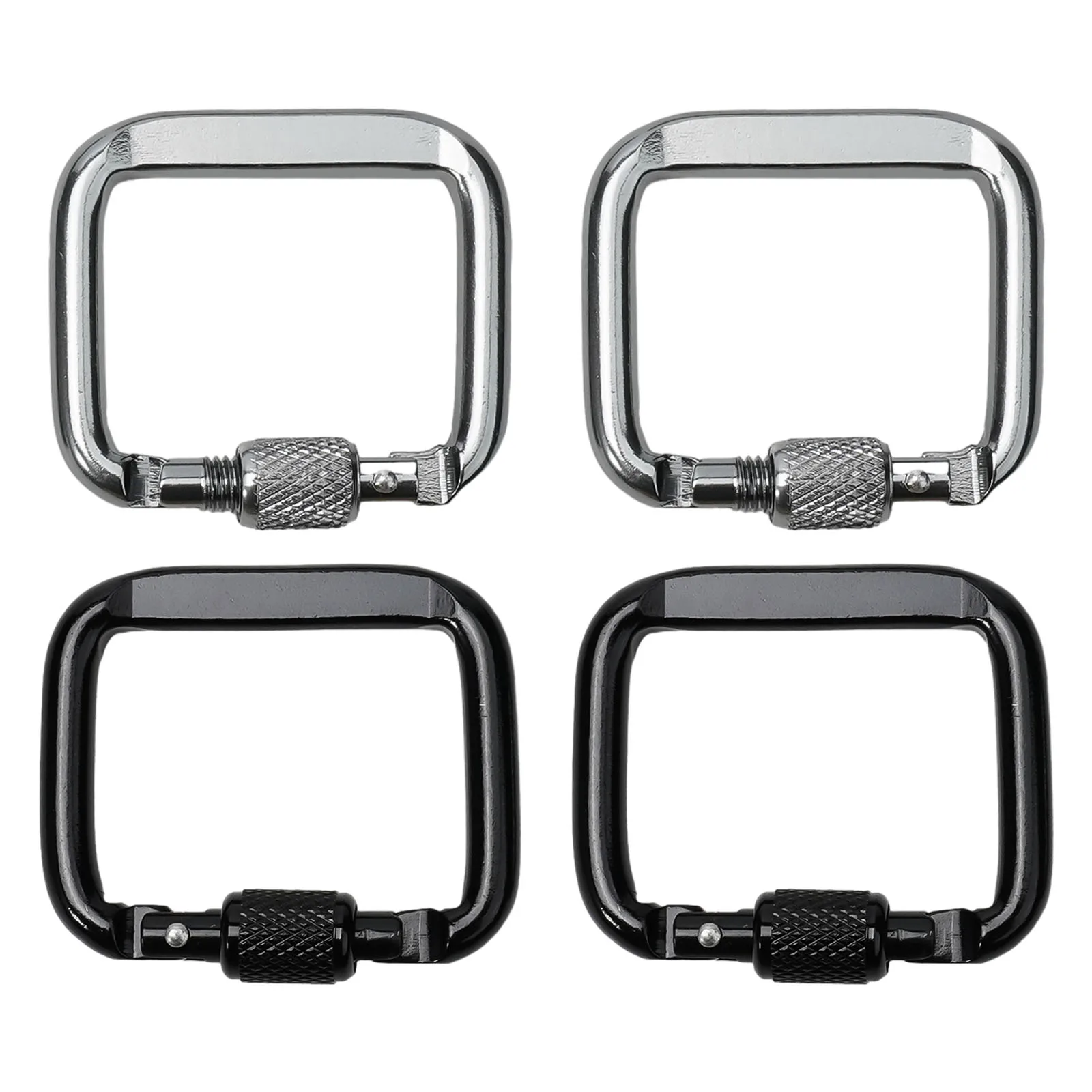 2022 New High Quality Outdoor Climbing Travel Equipment Carabiners Square For Hiking Camping Travel Aluminium Alloy