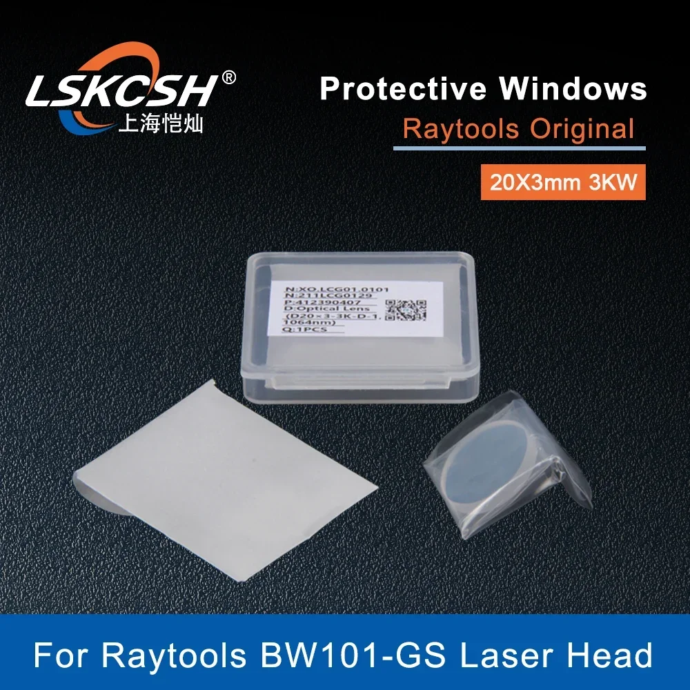  10Pcs/Lot Raytools Original Laser Protective Lens/Windows 20x3mm 3KW 211LCG0129 For Raytools Ospri QILIN HW970 Welding