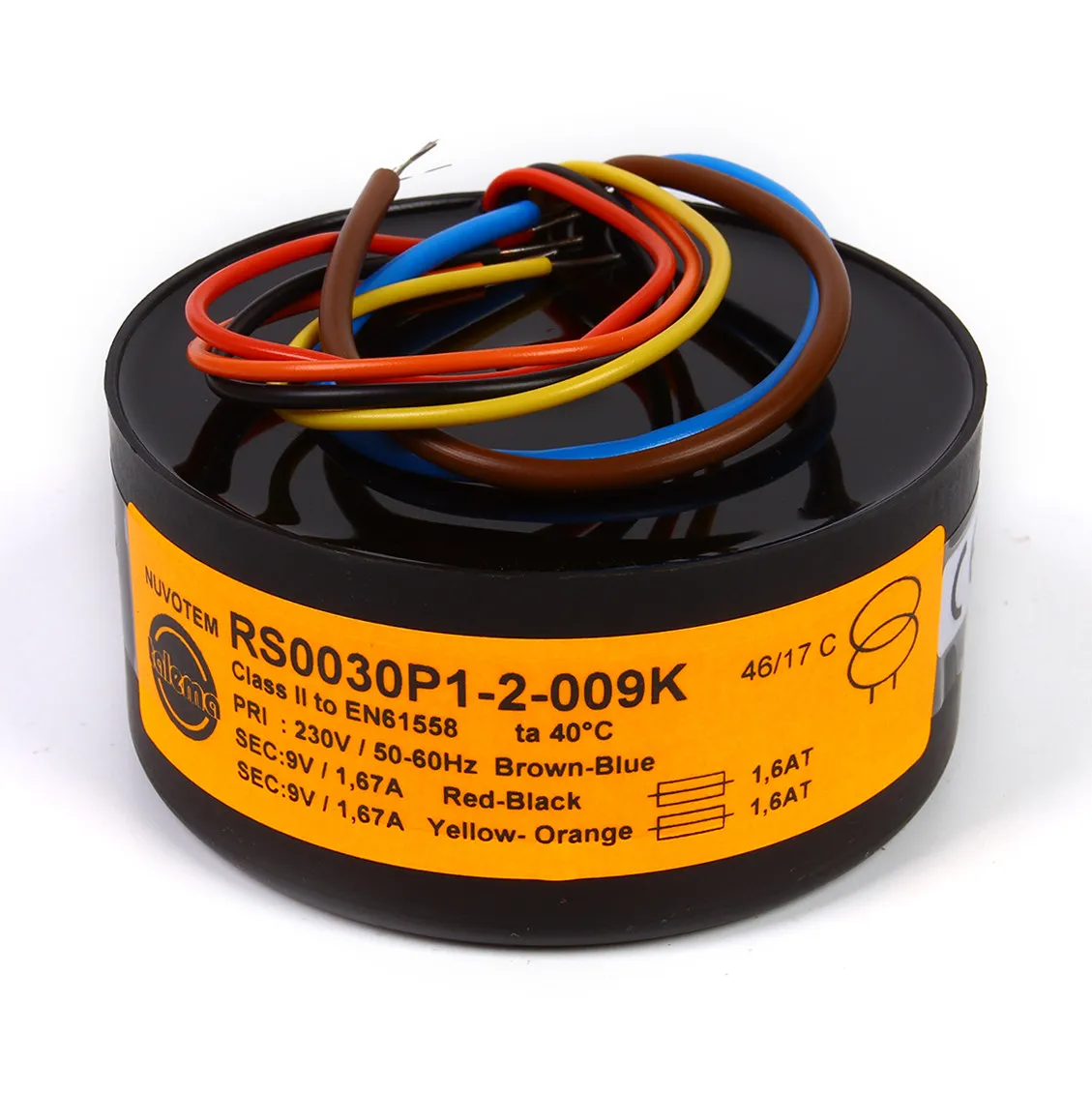 Talema 30w Dual 6V 9V 12V 15V 18V 25V toroidal transformer, audio ring bull 30VA, 1PCS