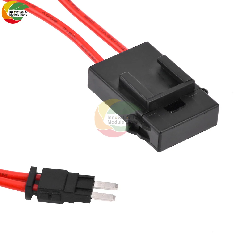 Car Fuse Holder Connector Mini ATM 32V 25Amp Tap and Test Automotive Circuits for Hard To Reach Fusebox Panels