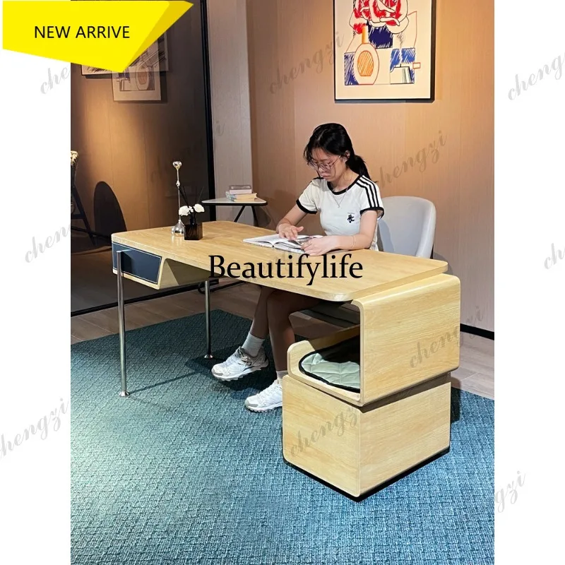 D132 Perch boss desk personalized log wind solid wood study writing table desk