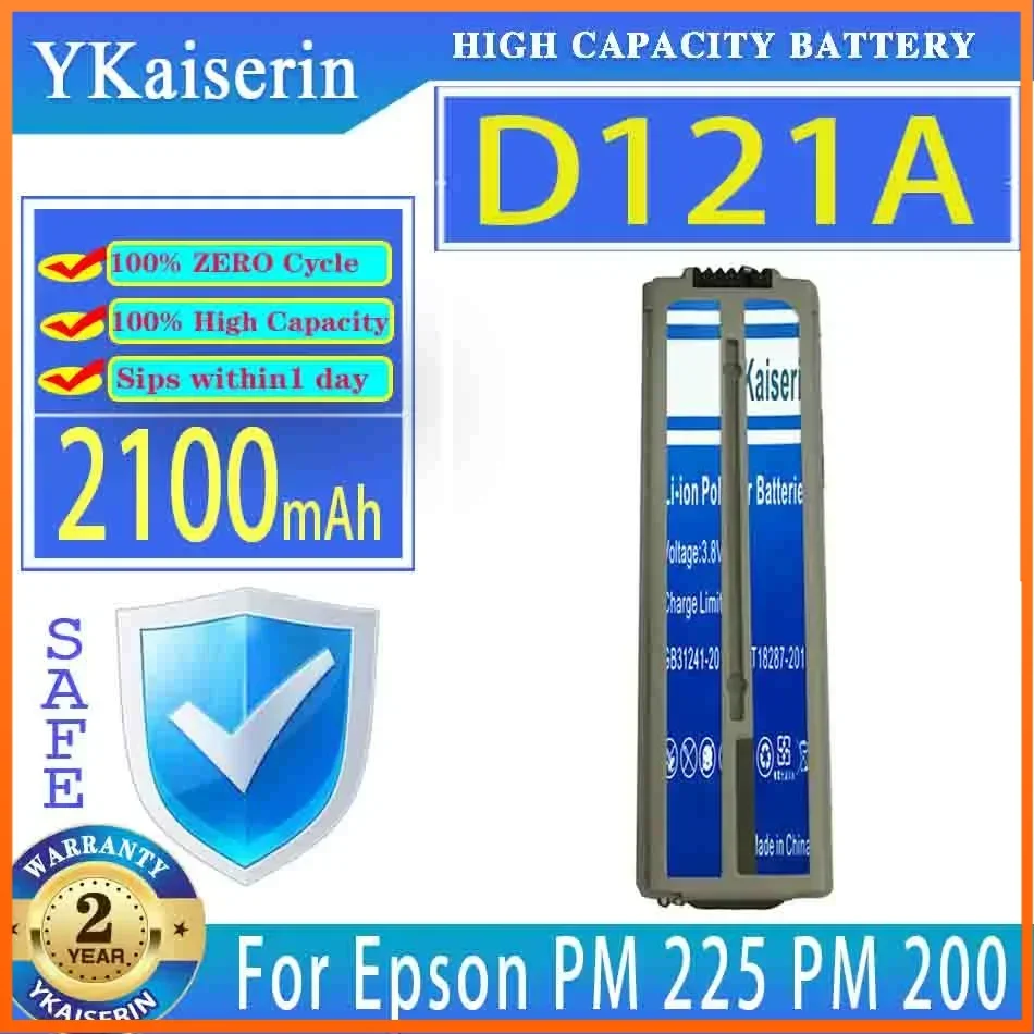 

YKaiserin Battery D121A (C12C831082) 2100mAh For Epson PictureMate 200/Charm PM200 Printer Charm PM 225 Bateria