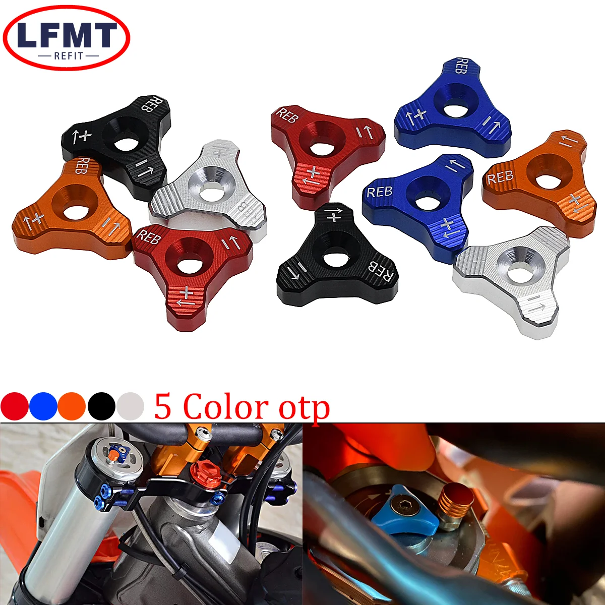 

Motocross CNC 48mm Front Shock Absorber Fork Knob Adjuster Bolt For KTM EXC SX SXF XCW XCF EXCF For Husqvarna TC TE TCTE 125-500