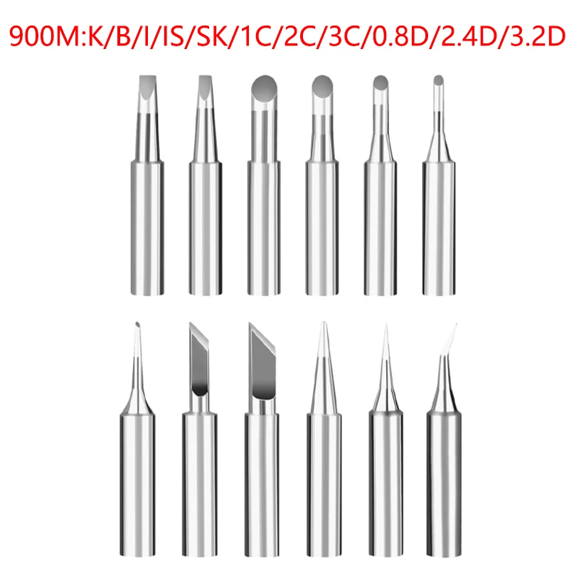

5pcs soldering iron tip 900M K/SK/B/I/IS/1C/2C/3C/4C Solder soldering welding accessories for Soldering Station