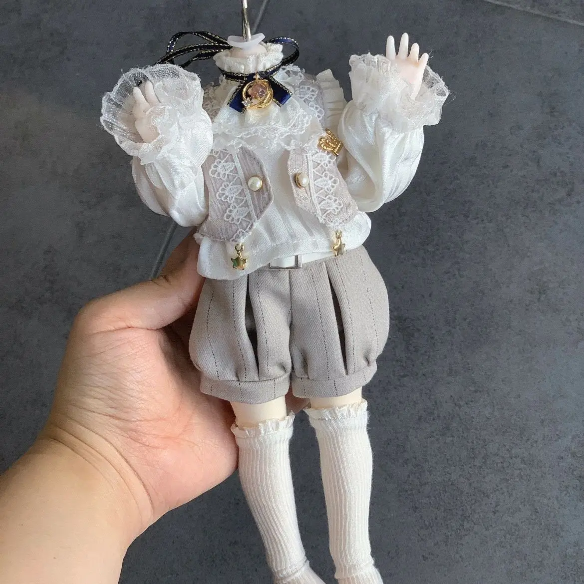 Conjunto de Ropa para Muñeca de 30 cm, Traje de Príncipe Elegante para Muñeca BJD, Accesorios de Juego para Casa de Muñecas, Sin Muñeca