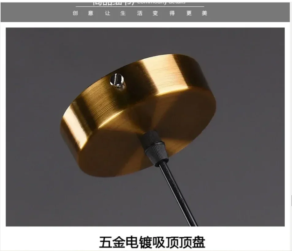 

Modern Glass Ring Drop shipping Ball Ceiling Pendant Lamp Nordic Loft Restaurant Pendant Lights Living Room Home Decor Lighting