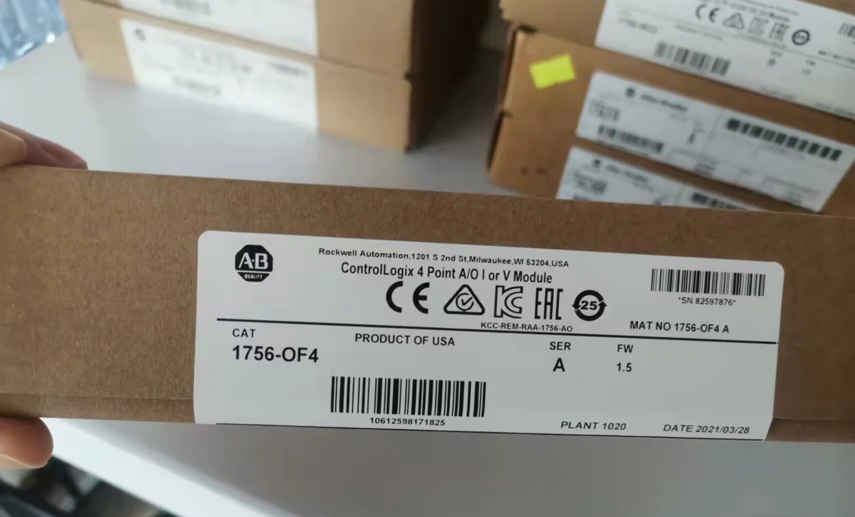 1PC NEW AB 1756-OF4  1756OF4   A   IN BOX BRAND