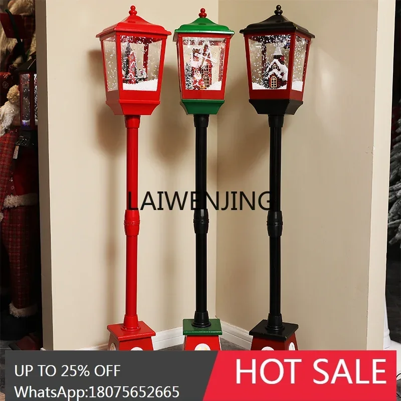 LYN Music Bleaching Snow Home Window Ornament Christmas Gift Birthday Gift New Year Ornament