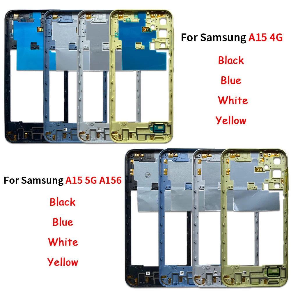 NEW Middle Plate Frame Front Bezel Housing Case Back Mid Plate Replacement Parts For Samsung A05 A05S A15 4G 5G A155F A156B image 2