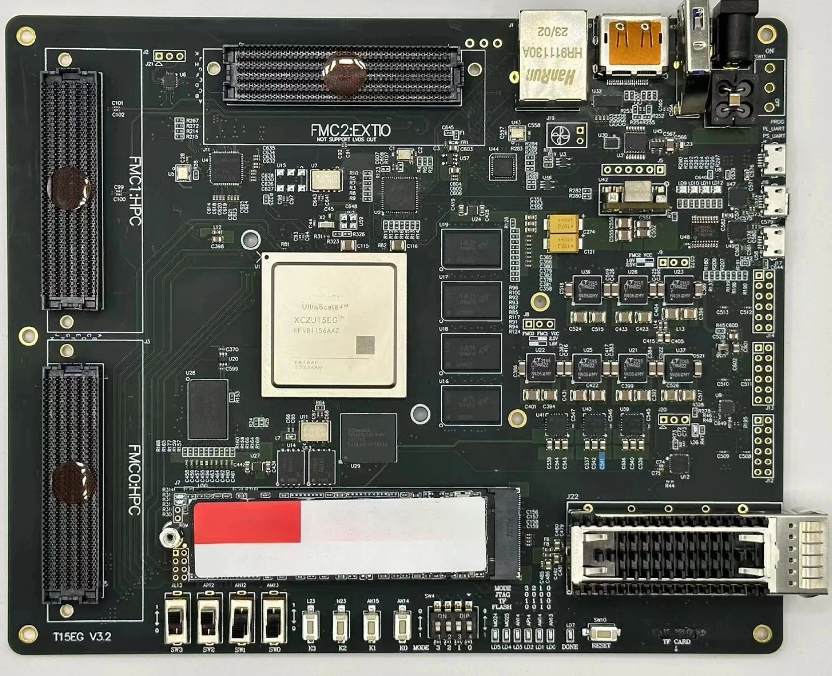 MPSOC Development Board XCZU15EG with FMC HPC Software Radio