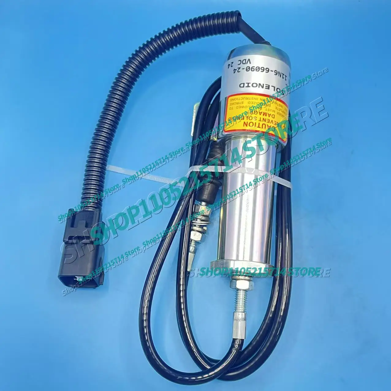 11N6-66090-24 11N6-666030-24 24V Flameout Solenoid Valve for R210/215-9-7 Excavator Shutdown Shutoff Stop Solenoid Valve